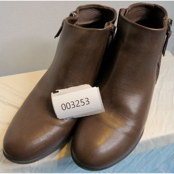 Croft&Barrow Ortholite Women's Brown Zip-Up Ankle Boots Size 7.5 MED - Picture 8 of 8